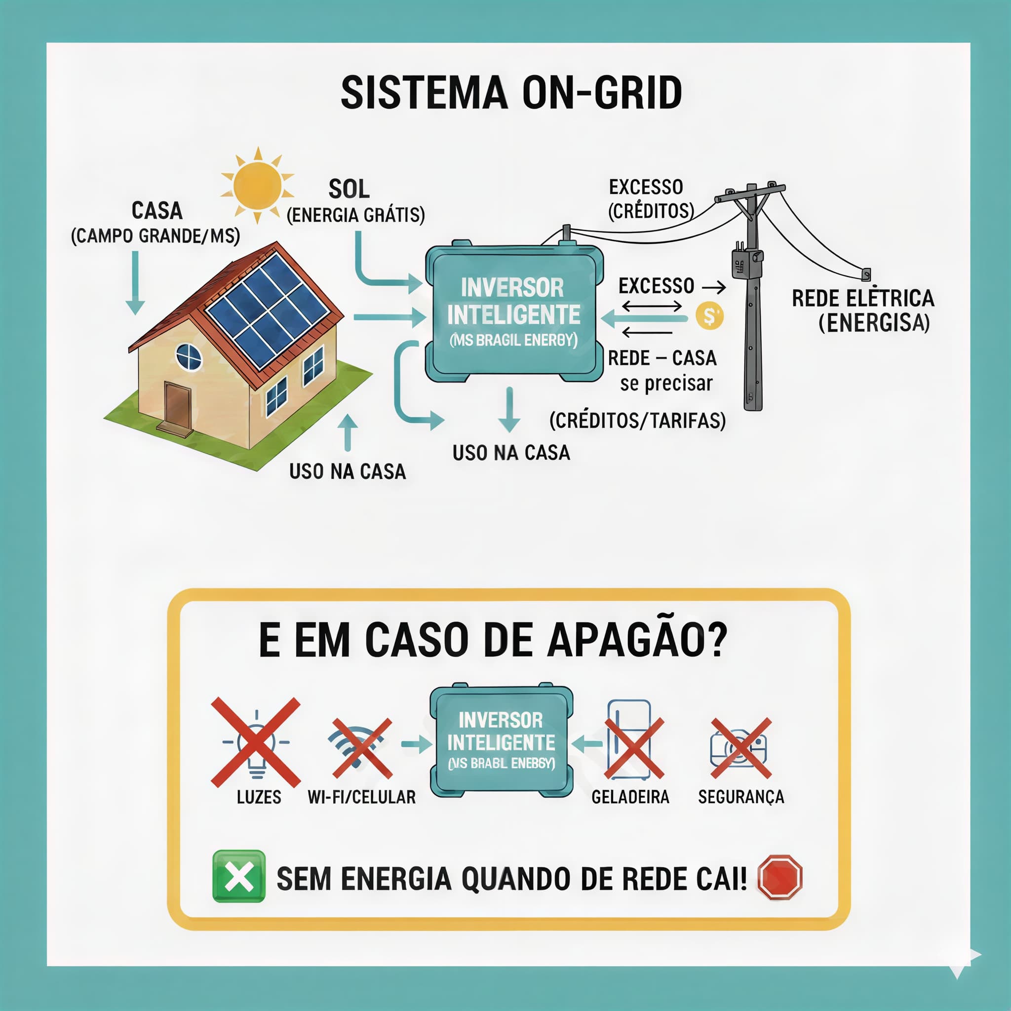 Esquema Sistema On-Grid